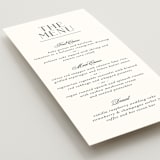 "Grand Scale" - Menus in Caviar by Olivia Raufman - Detail