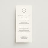 "Circle monogram" - Menus in Cotton by Stacey Meacham - Front