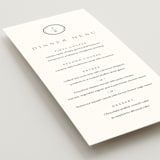 "Circle monogram" - Menus in Cotton by Stacey Meacham - Detail