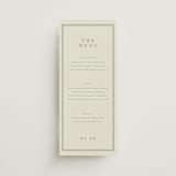 "Framed Floral" - Menus in Mustard by Baumbirdy - Front