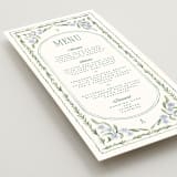 "Vintage Sketched" - Menus in Wisteria by Jenna Holcomb - Detail