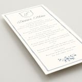 "Wildflower Corners" - Menus in Bluebell by Everett Paper Goods - Detail