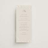 "vintage flourishes" - Menus in Natural by BR Designs - Front