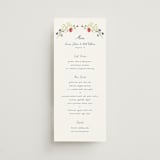 "Wildflower Romance" - Menus in Ivory by frau brandt - Front