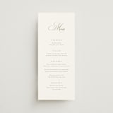 "Chic Script" - Menus in Garden by Kelly Schmidt - Front