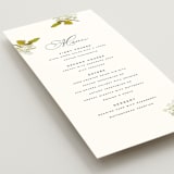 "Limelight" - Menus in Linen by Olivia Kanaley Inman - Detail