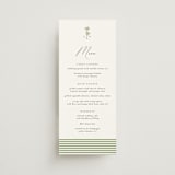 "Palm Monogram" - Menus in Leaf by Olivia Raufman - Front