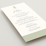 "Palm Monogram" - Menus in Leaf by Olivia Raufman - Detail