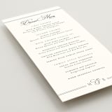 "Black Tie Elegance" - Menus in Tuxedo by Nicoletta Savod - Detail