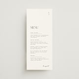 "Clarity" - Menus in Diamond by Heather Cairl - Front