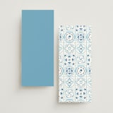 "Almafi" - Menus in Cerulean by Itsy Belle Studio - Back of Card Options