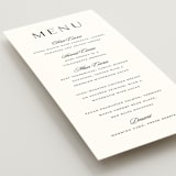 "Classic decorum" - Menus in Cloud by Stacey Meacham - Detail