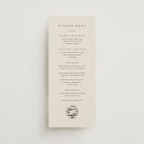 "White Oak" - Menus in Dove by Amy Kross - Front