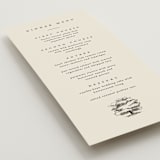 "White Oak" - Menus in Dove by Amy Kross - Detail
