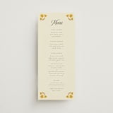 "Vintage Wildflowers" - Menus in Yolk by Morgan Kendall - Front