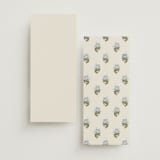 "Blockprint" - Menus in Almond by Olivia Kanaley Inman - Back of Card Options