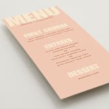 "Typographical Poster" - Menus in Blush by Stacey Day - Detail