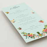 "Tropical Crest" - Menus in Papaya by Susan Moyal - Detail