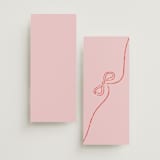"The Bird Song" - Menus in Peach by Helena Vitto - Back of Card Options
