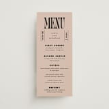 "Bold Stack" - Menus in Noir by Alethea and Ruth - Front