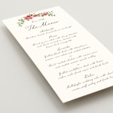 "Villa" - Menus in Azalea by Everett Paper Goods - Detail