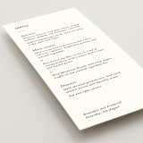 "Editorial" - Menus in Paper by Bethan - Detail