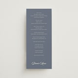 "Ritzy" - Menus in French Blue by Nicoletta Savod - Front