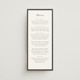 "monogram square" - Menus in Charcoal by Lori Wemple - Front