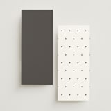 "monogram square" - Menus in Charcoal by Lori Wemple - Back of Card Options