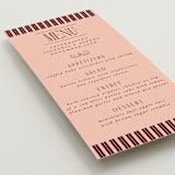 "Museum" - Menus in Burgundy by Nazia Hyder - Detail