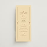 "Classic and Floral" - Menus in Bark by Jen Ramsey - Front