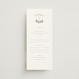 "Be With You" - Menus in French by Design Lotus - Front