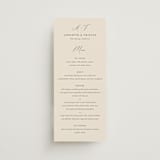 "Love Story" - Menus in Mocha by Jennifer Postorino - Front