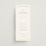 "Avery" - Menus in Dusty Pink by Jennifer Postorino - Front