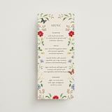 "Wild meadow" - Menus in Elder Flower by Sarah Knight - Front