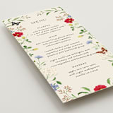 "Wild meadow" - Menus in Elder Flower by Sarah Knight - Detail