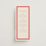 "Montauk" - Menus in Berry by Megan Davis - Front