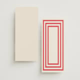 "Montauk" - Menus in Berry by Megan Davis - Back of Card Options