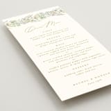 "Floral Arch" - Menus in Greenery by Phrosné Barwood - Detail