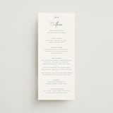"Empire" - Menus in Dusty Blue by Jennifer Postorino - Front