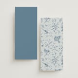 "Empire" - Menus in Dusty Blue by Jennifer Postorino - Back of Card Options
