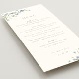 "Sweeping Meadow" - Menus in Aquamarine by Everett Paper Goods - Detail