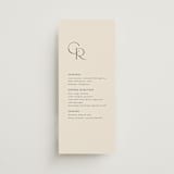 "Edge" - Menus in Linen by Kelly Schmidt - Front