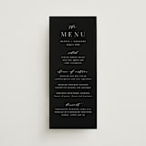 "Classy Type" - Menus in Lily by Hooray Creative - Front