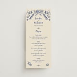 "Santa Catalina" - Menus in Marseille Blue by Ani Somi - Front