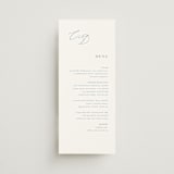 "graceful" - Menus in Dusty Blue by Jennifer Postorino - Front