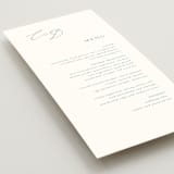 "graceful" - Menus in Dusty Blue by Jennifer Postorino - Detail