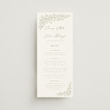 "Villa" - Menus in Leaf by Kristie Kern - Front