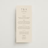 "In Love" - Menus in Linen by Vanessa Doyle - Front