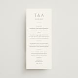 "In Love" - Menus in Cotton by Vanessa Doyle - Front